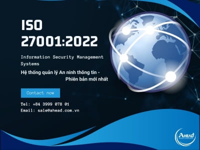 Chứng nhận HTQL an ninh thông tin - ISO 27001:2022 mới nhất