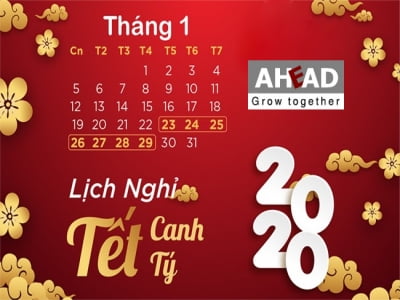 LỊCH NGHỈ TẾT NGUYÊN ĐÁN 2020